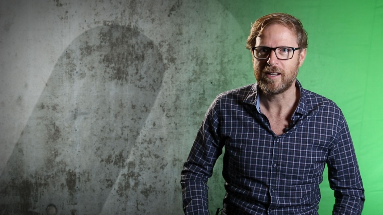 Portraitaufnahme vor greenscreen